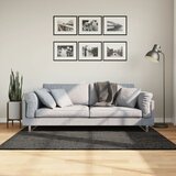 vidaXL Preproga ISTAN visoka vlakna sijoč videz antracitna 120x170 cm | Shoptok.si