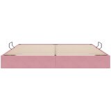  Otomanski krevet s pohranom Ružičasta 200 x 200 cm Baršun | shoptok.hr