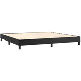  Box spring postelja z vzmetnico črna 200x200 cm umetno usnje, (20724004) | Shoptok.si