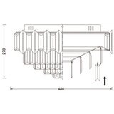 Brilagi Plafonsko svetlo SPECTRA 5xE14/40W/230V prečnik 48 cm zlatno | Eponuda.com