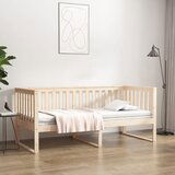 vidaXL Dnevna postelja brez vzmetnice 100x200 cm masivni les borovec | Shoptok.si