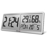  ELDONEX ECL-1110-SL - Digitalni zidni sat TimeCheck 4xAA, srebrne boje Cene
