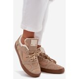 Boto Women's Sneakers on Platform with Furry Lining Beige Solvia | Shoptok.si