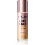 Makeup Revolution Bright Light posvetlitveni tonirani fluid odtenek Lustre Medium Light 23 ml