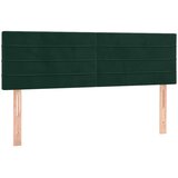  s oprugama i madracem tamnozeleni 140x190 cm baršunasti | shoptok.hr
