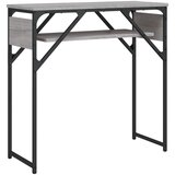 vidaXL Konzolna mizica s polico siva sonoma 75x30x75 cm inž. les, (21050406) | Shoptok.si