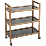 Wenko Crna/u prirodnoj boji kupaonska polica od masivnog bagrema 65x76,5 cm Fondi – | shoptok.hr