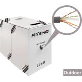 Amiko Mrežni FTP kabel, CAT5e, OutDoor, 305 met. - CAT5e FTP Outdoor 305m Cijene