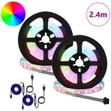  LED traka 2 pcs Crna i prozirna 1200 mm Bakar i plastika | shoptok.hr