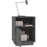  Noćni ormarići 2 kom sivi 40 x 34 x 55 cm od masivne borovine | shoptok.hr