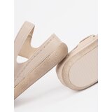 GOODIN Light beige women's Velcro sandals | shoptok.hr