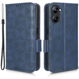 INORCO Za Realme V30t/V30 5G, odporna na udarce PU usnjena torbica za telefon z natisnjenim trikotnim stojalom, pokrov denarnice, (22036579) Cene