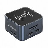 Wozinsky aluminijski Hub USB-C 12u1 sa kabelom 15cm sivi WHBC09Y8S Slike