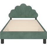  Krevet za djecu s uzglavljem Morska zelena 90 x 200 cm Baršun | shoptok.hr