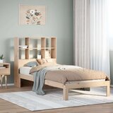 vidaXL Krevet s regalom za knjige bez madraca 90x190 cm od borovine Cijene