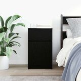 vidaXL Nočna omarica črna 39x35x65 cm inženirski les | Shoptok.si