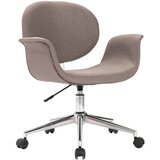 The Living Store Vrtljiv jedilni stol taupe blago - Jedilni Stol, (21419496) | Shoptok.si