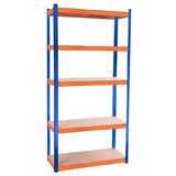 Aga Metalna polica 180 x 90 x 40 cm 5 polica AGA MR4600-Blue&Orange - plava/narančasta | shoptok.hr