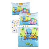 Lessentiel Maison Modra otroška posteljnina za otroško posteljico iz renforce bombaža z rjuho/4-delna 100x150 cm – | Shoptok.si