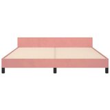  Za krevet s uzglavljem ružičasti 180x200 cm baršunasti | shoptok.hr