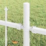  Vrtna Ograda 7 pcs Bijelo 170 x 165 cm Čelik s prahom premazan | shoptok.hr