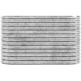  Povišena vrtna gredica od pocinčanog čelika 114 x 40 x 68 cm srebrna | shoptok.hr