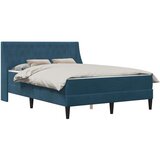  Okvir kreveta s madracem Zidne s uzglavljem 2 pcs Plava Baršun - Plava 180 x 200 cm | shoptok.hr