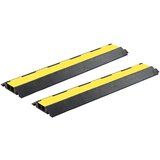  Rampe za zaštitu kabela 2 kom s 2 kanala gumene 101,5 cm | shoptok.hr