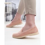 Resti Women's eco-suede moccasins in pink Daffer- Footwear | ePonuda.com
