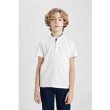 Defacto Boy High Collar Pique Short Sleeve Polo T-Shirt cene