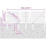  Heksagonalna ograda Zelena 0.6x10 m Čelik | shoptok.hr