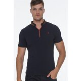 Dewberry T8571 ZIPPERED MEN'S T-SHIRT-DARK NAVY BLUE Cijene