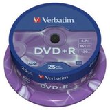 Verbatim 43500 dvd+r 4.7GB 16X ( 5516+/Z ) cene