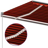 Automatska tenda sa senzorom LED 400x300 cm narančasto-smeđa | shoptok.hr