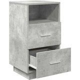  Noćni ormarići 2 kom s 2 ladice beton siva 36x36x68 cm | shoptok.hr