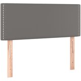  s oprugama i madracem sivi 120x190 cm od umjetne kože | shoptok.hr