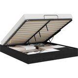  Otomanski krevet s pohranom Crni Hrast 203 x 160 x 25 cm | shoptok.hr