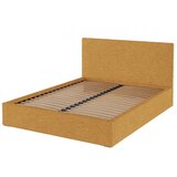 MESONICA Oker žuti tapecirani bračni krevet s prostorom za odlaganje s podnicom 140x200 cm Bufo – | shoptok.hr