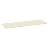  Jastuk za vrtnu klupu krem 150 x 50 x 3 cm od tkanine Oxford | shoptok.hr