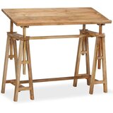  Stol za crtanje od masivnog drva manga 116 x 50 x 76 cm | shoptok.hr
