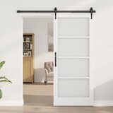 vidaXL Notranja vrata zastekljena "ORKDAL" Bela 86x198,5x4 cm u