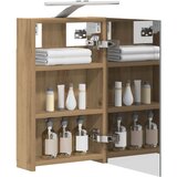  Kupaonski ormar s ogledalom S LED lampica Umjetnička hrastovina | shoptok.hr