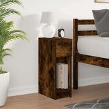 vidaXL Nočna omarica z predalom dimljeni hrast 20x36x60 cm | Shoptok.si