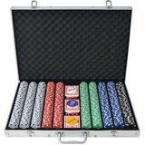  Poker Set s 1000 Žetoni Aluminij Cene