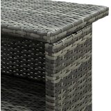  Vrtni barski stol sivi 120 x 55 x 110 cm od poliratana | Eponuda.com
