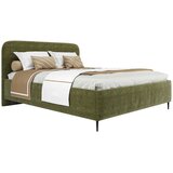 MID.YOU OBLAZINJENA POSTELJA 160 cm x 200 cm , les, tekstil, leseni material zelena | Shoptok.si