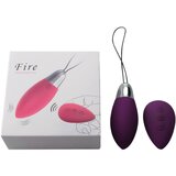 Cotoxo Fire 2 - vibracijsko jajce z daljinskim upravljalnikom za polnjenje (temno vijolična) | Shoptok.si