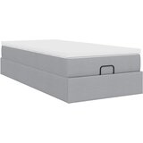  Otomanski okvir kreveta s madraca svijetlosivi 80x200cm tkanine | shoptok.hr