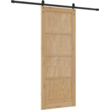 vidaXL Klizna vrata s setom hardvera 83x211 cm od čvrste borovine | shoptok.hr