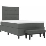  Krevet s opruga kutije Tamno siva 120 x 190 cm tkanina | shoptok.hr